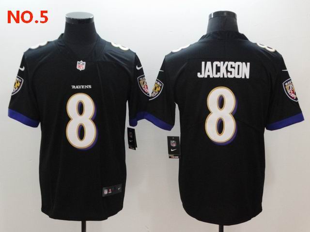 Men's Baltimore Ravens 8 Lamar Jackson Jesey NO.5;